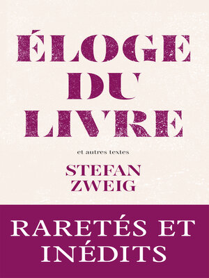 cover image of Éloge du livre